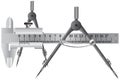 A compass is a device for measuring and plotting a circle, and a vernier caliper is a universal measuring device